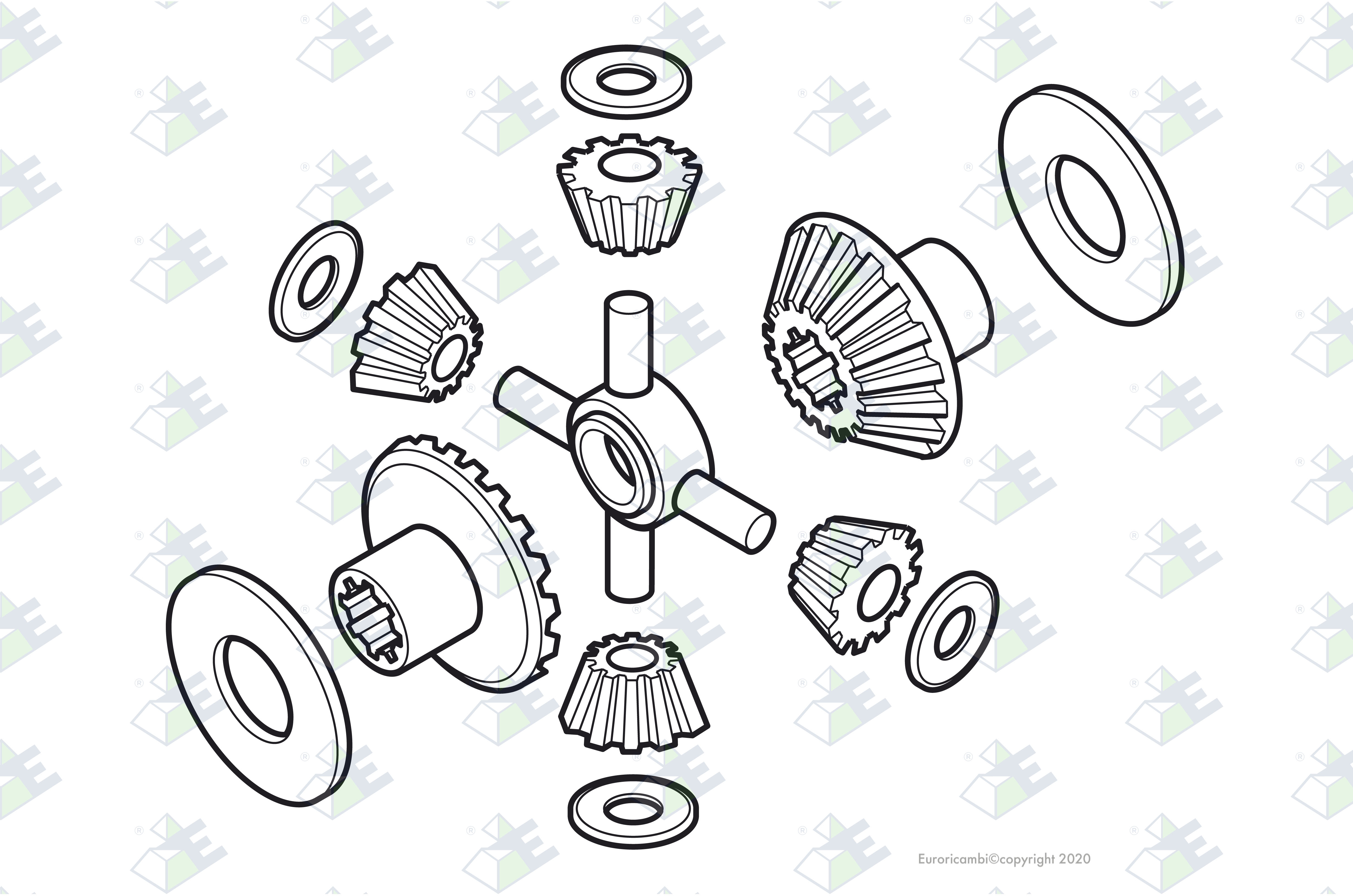 SATZ DIFFERENTIAL Passend zu DANA - SPICER AXLES 85358