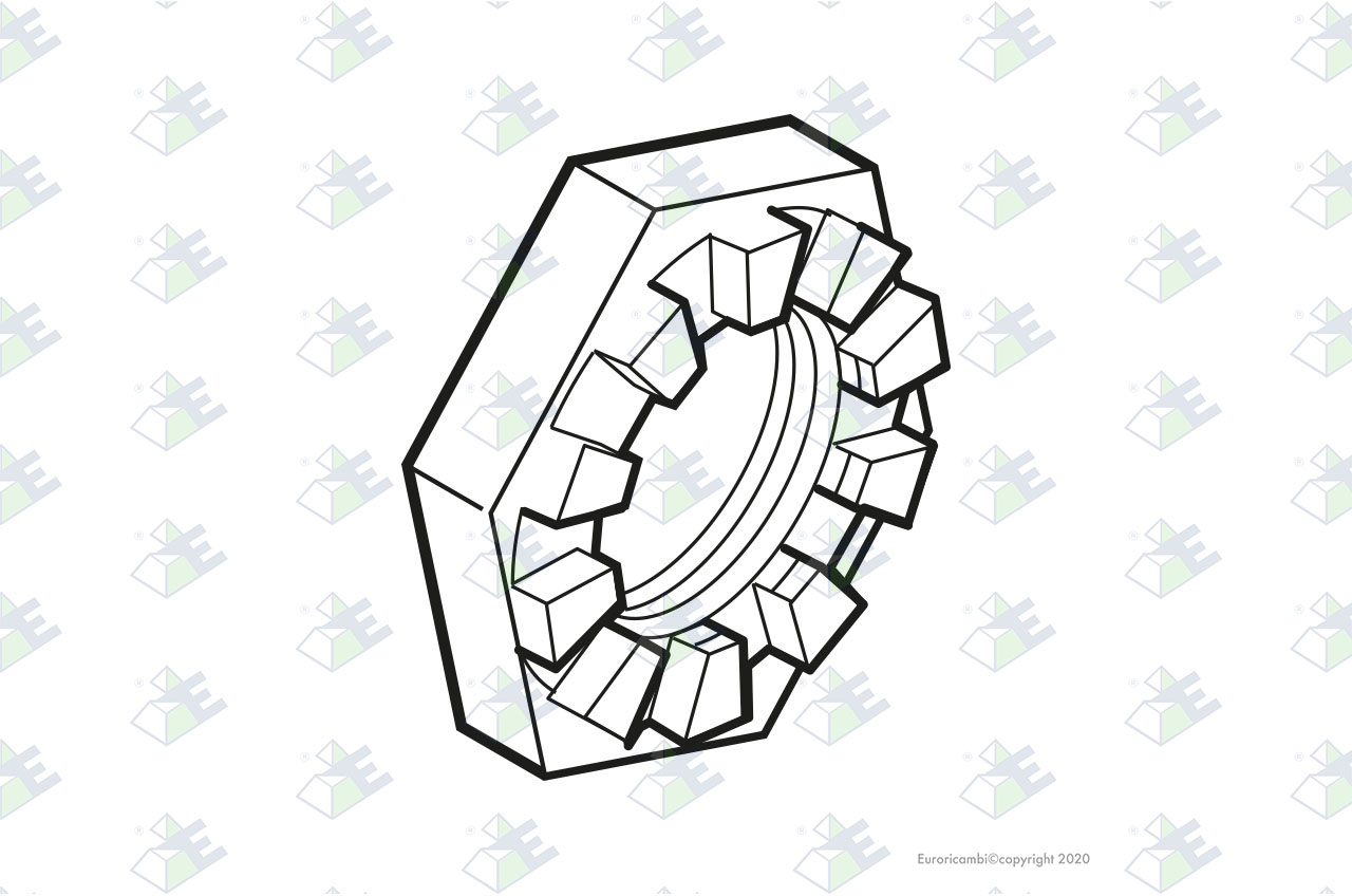 MUTTER 1"5/8-18 UNEF Passend zu DANA - SPICER AXLES 118806