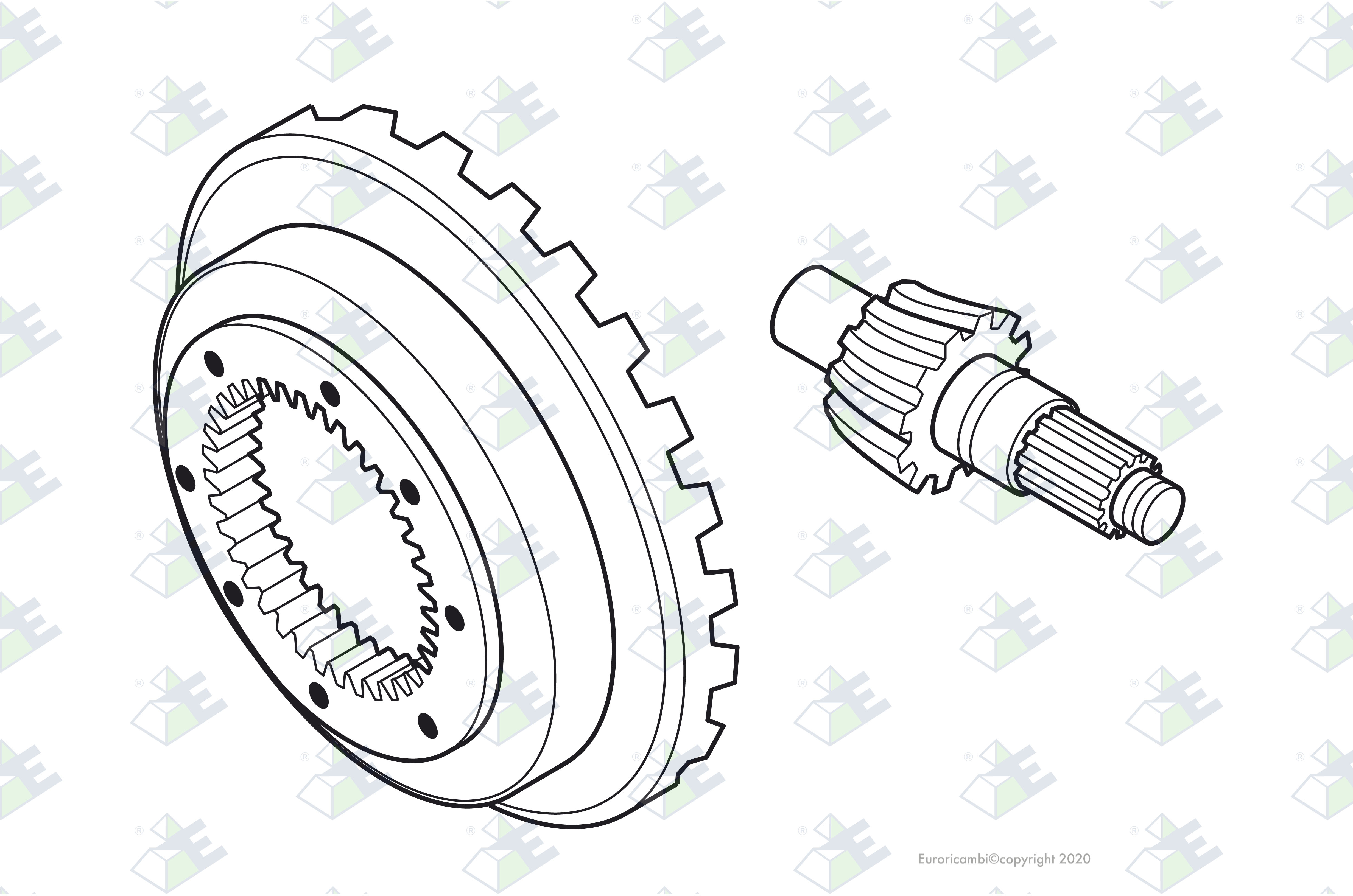 KEGELRADPAAR 39:8 Passend zu DANA - SPICER AXLES 95570