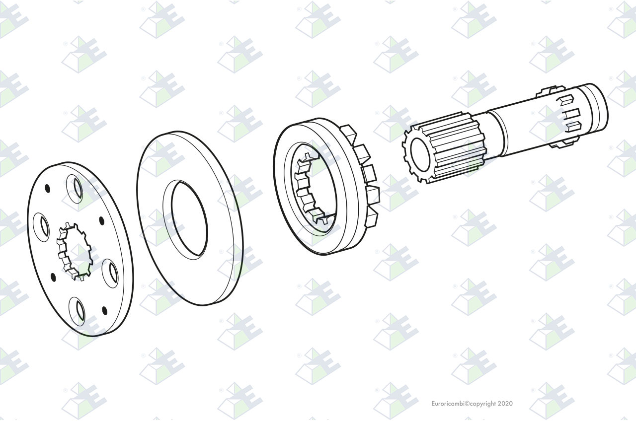 SATZ KUPPLUNGSMUFFE Passend zu DANA - SPICER AXLES 98089