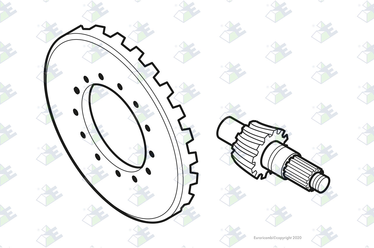 KEGELRADPAAR 39:9 Passend zu DANA - SPICER AXLES 104522