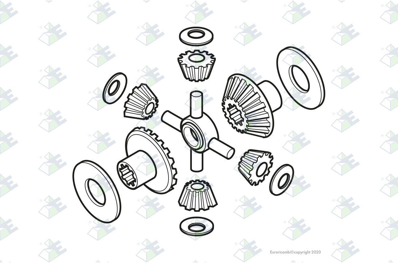 SATZ DIFFERENTIAL Passend zu DANA - SPICER AXLES 102738