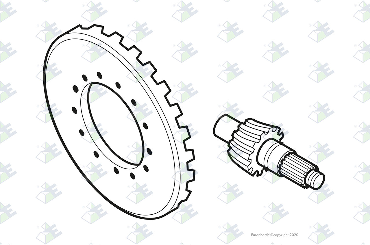 KEGELRADPAAR 37:9 Passend zu DANA - SPICER AXLES 104521