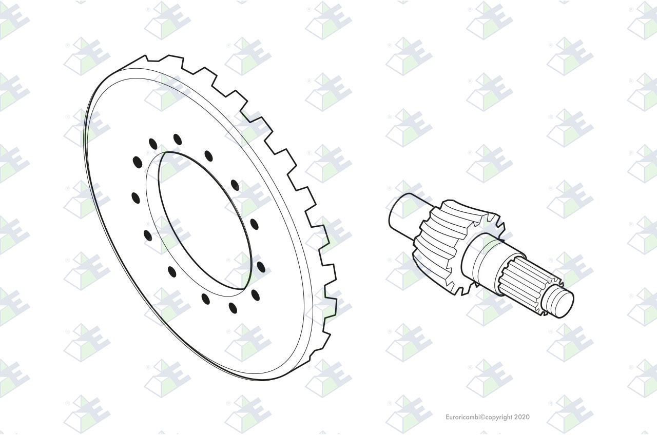 KEGELRADPAAR 37:7 Passend zu DANA - SPICER AXLES 95562