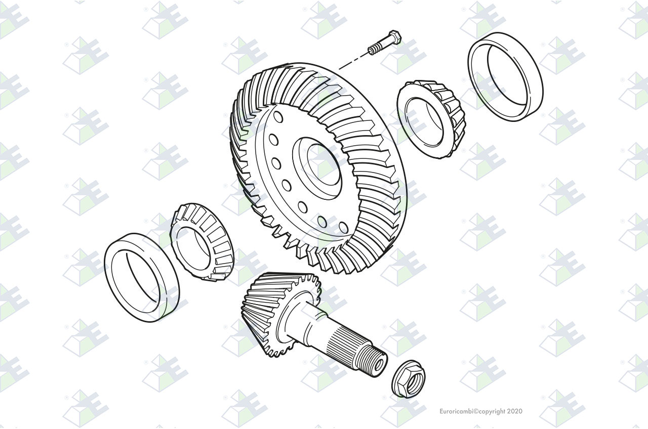 SATZ KEGELRADPAAR 41:10 Passend zu DANA - SPICER AXLES 511833