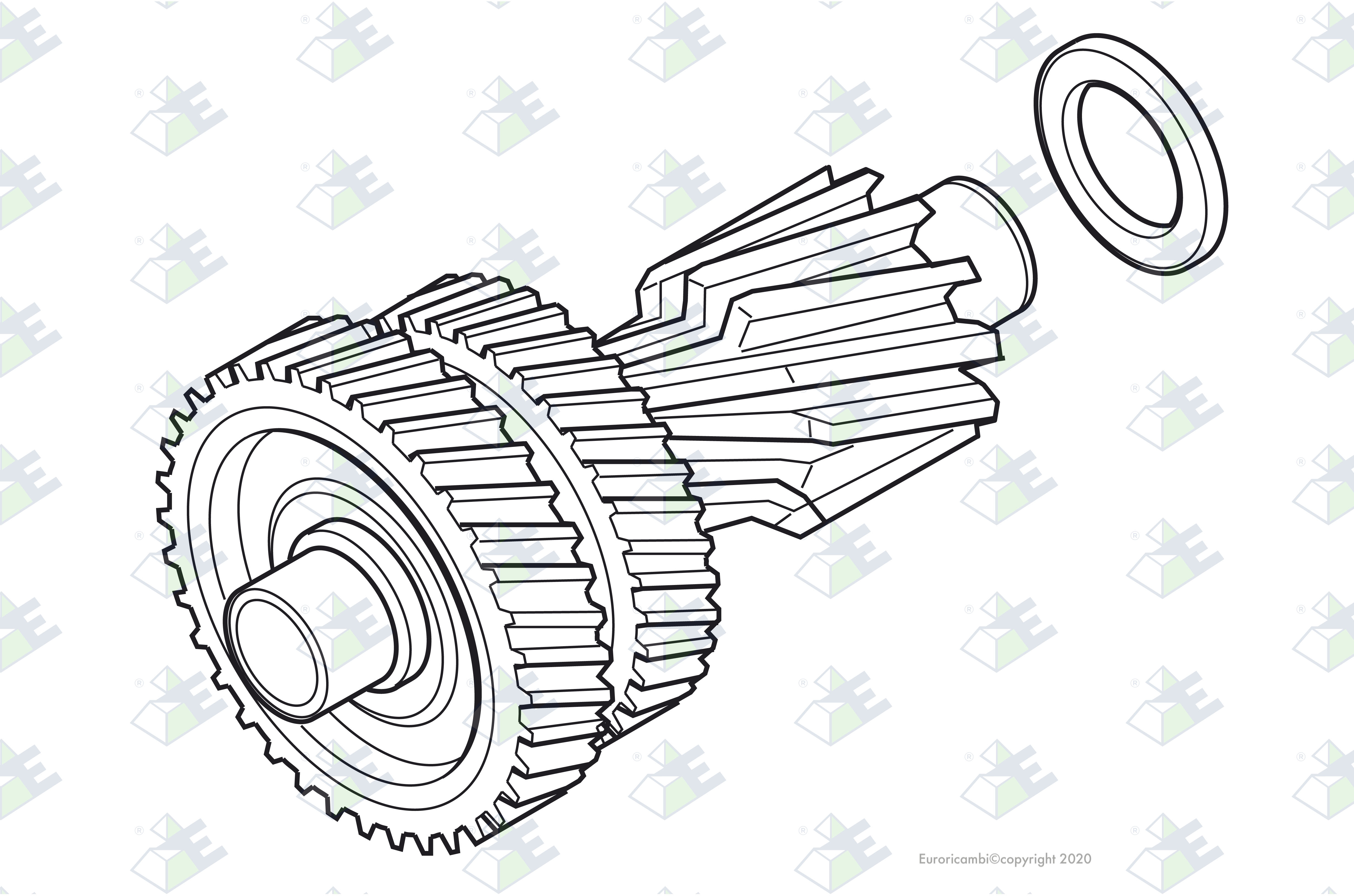 NEBENWELLE KOMPLETT Passend zu EATON - FULLER K3202