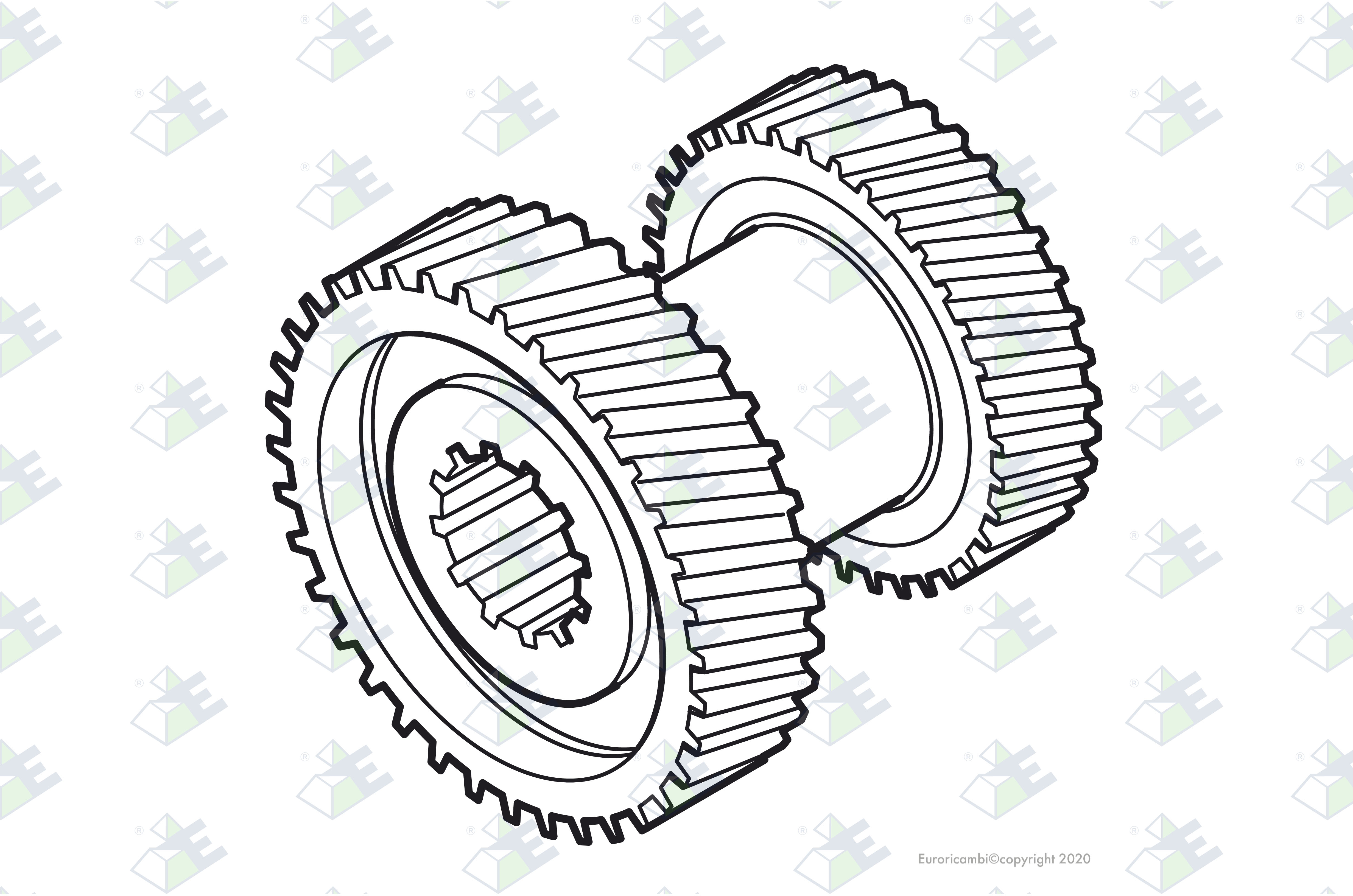 DOPPELZAHNRAD2./3. Z17/22 Passend zu MERCEDES-BENZ 3372630713