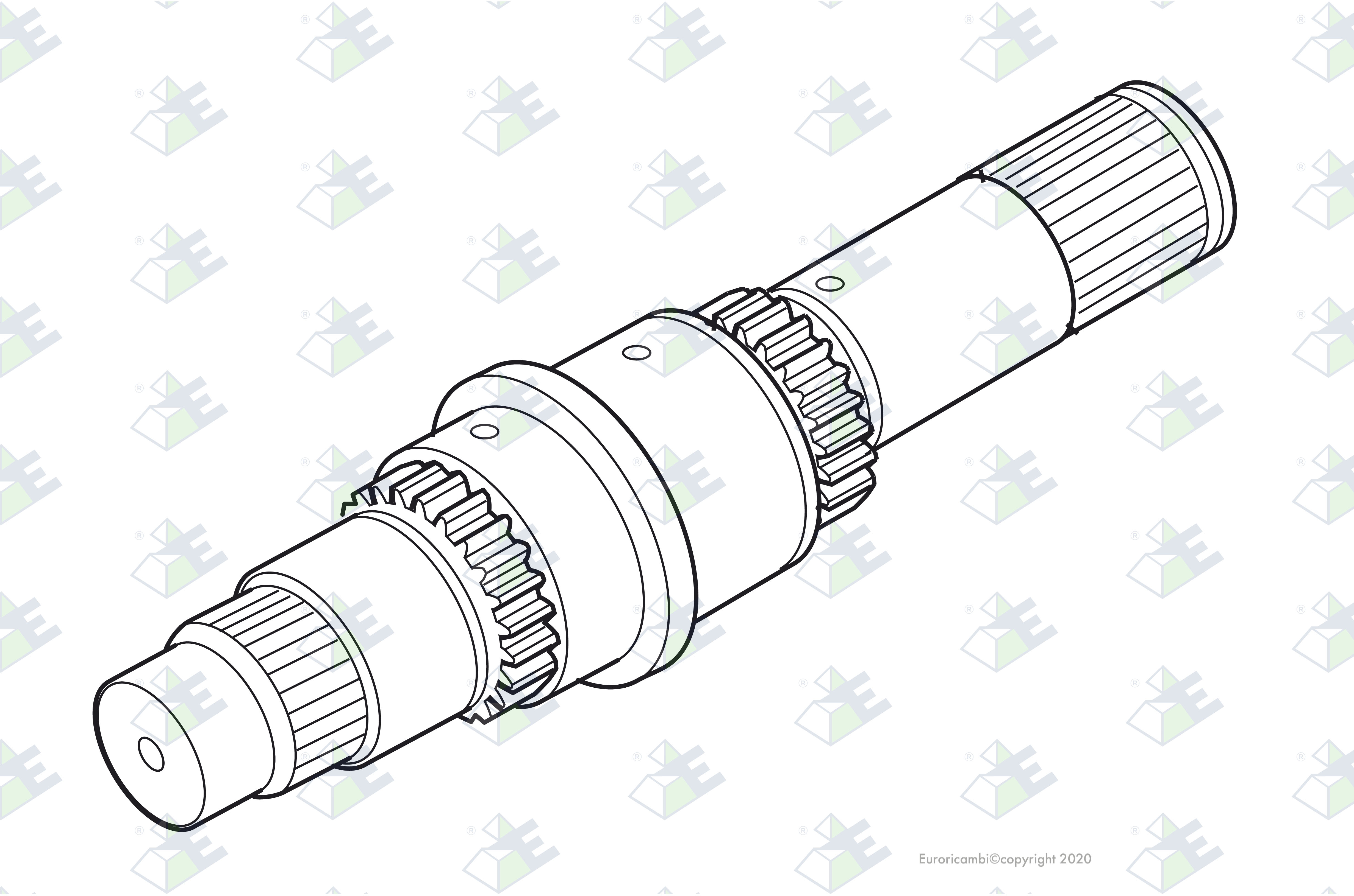 HAUPTWELLE Passend zu MERCEDES-BENZ 3872621705