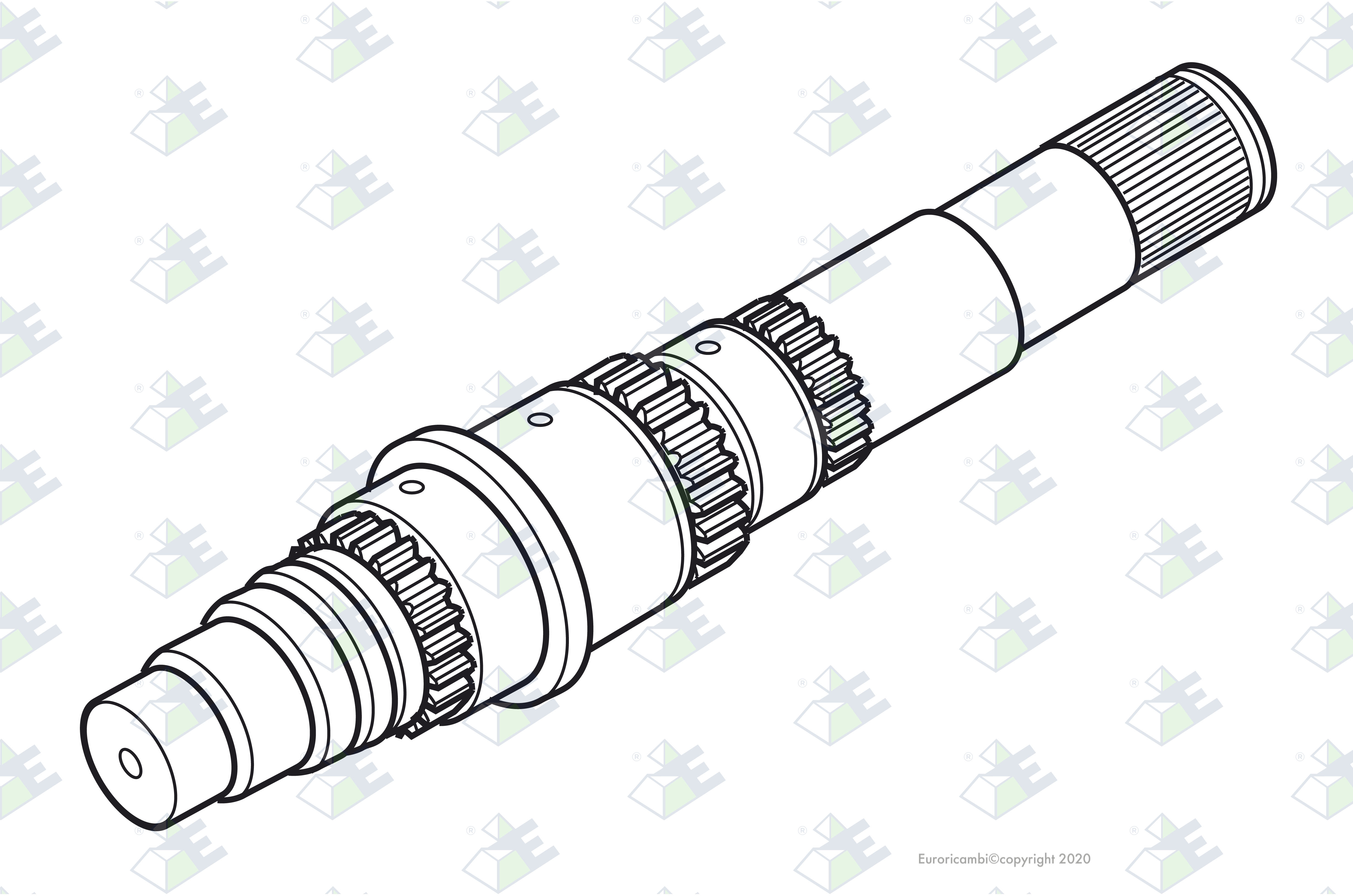 HAUPTWELLE Passend zu MERCEDES-BENZ 3892621305