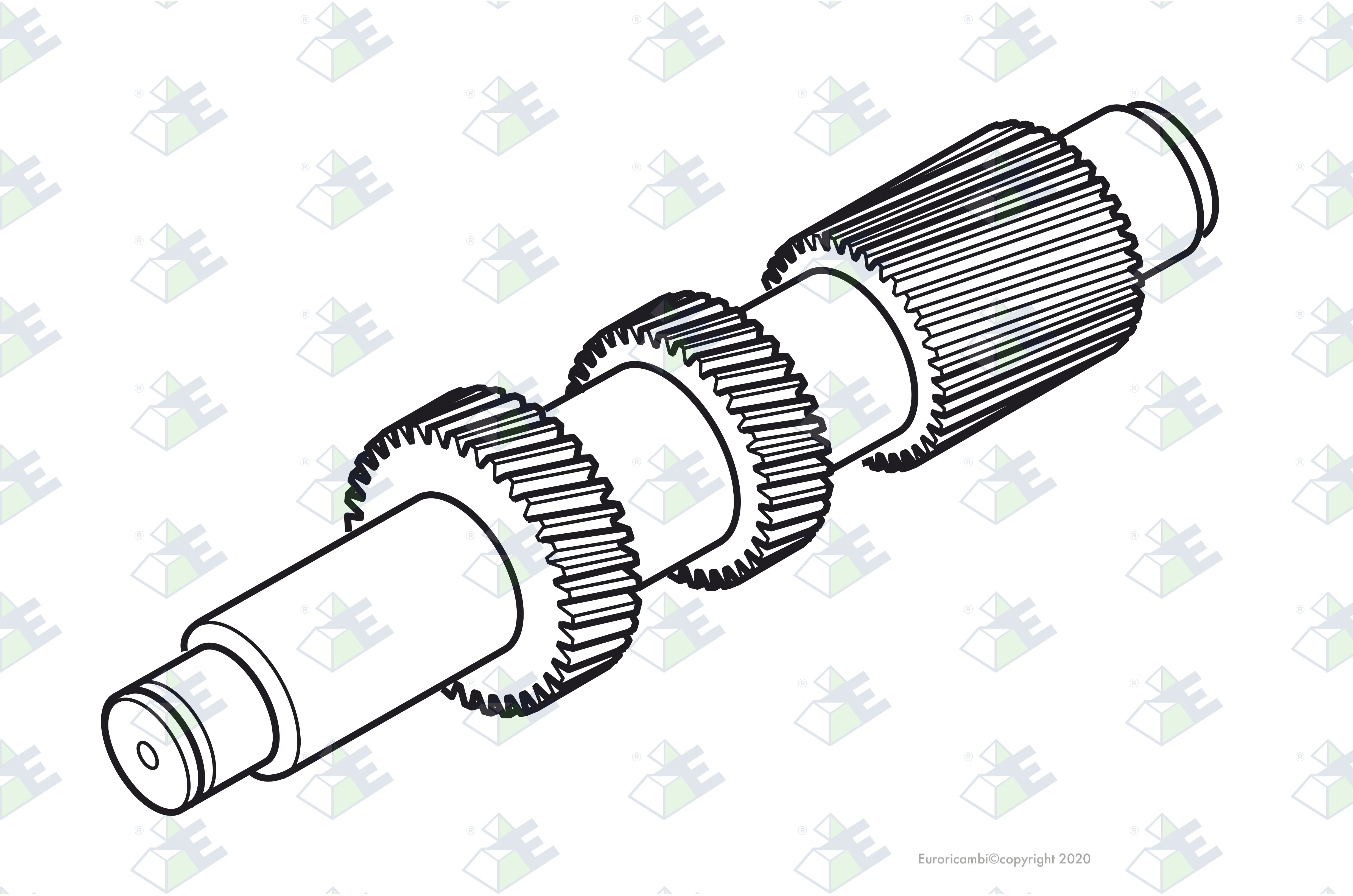 VORGELEGEWELLE Z 12/17/21 Passend zu MERCEDES-BENZ 3892630902