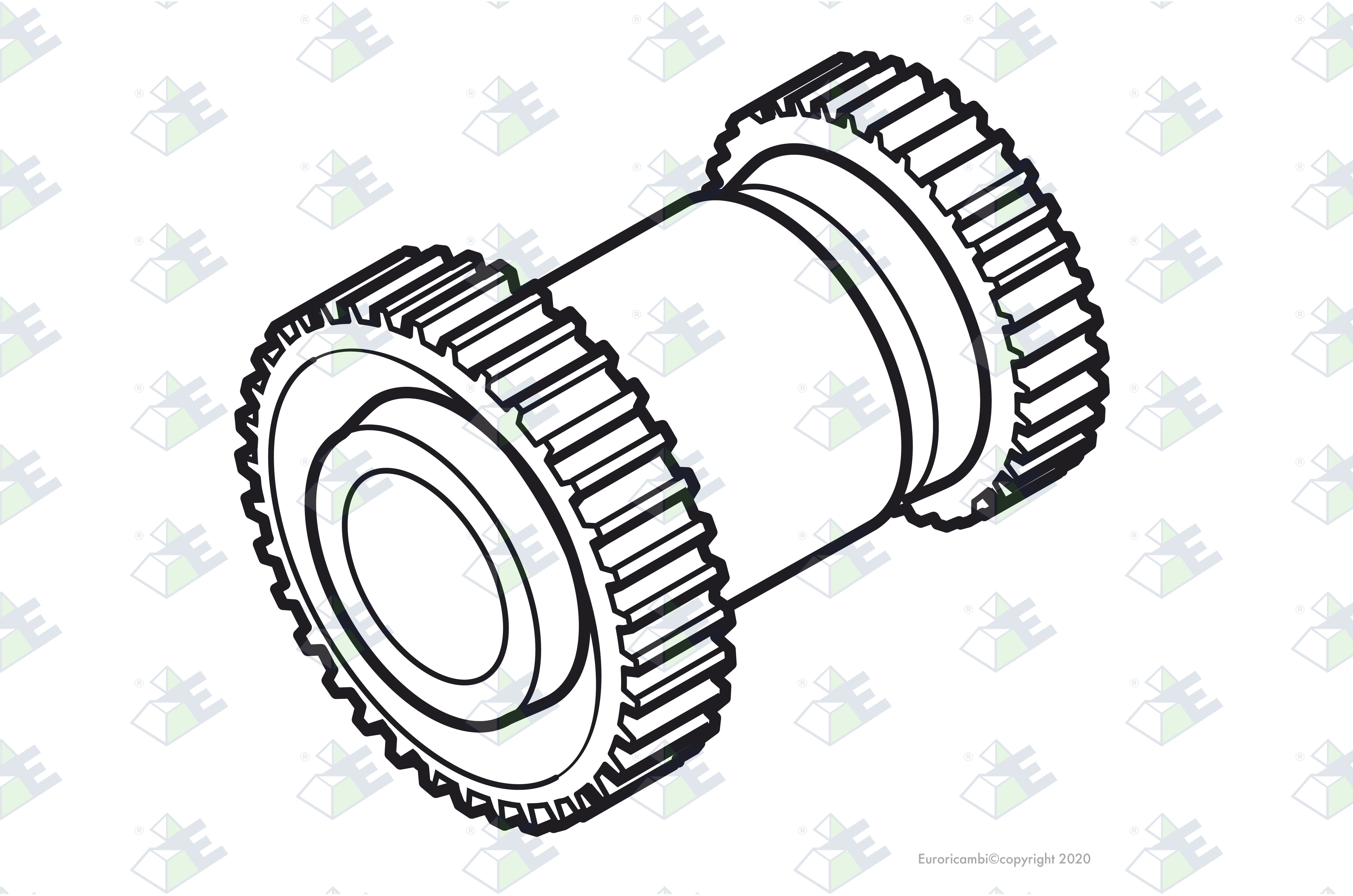 DOPPELZAHNRAD2./3. Z17/25 Passend zu S C A N I A 325255