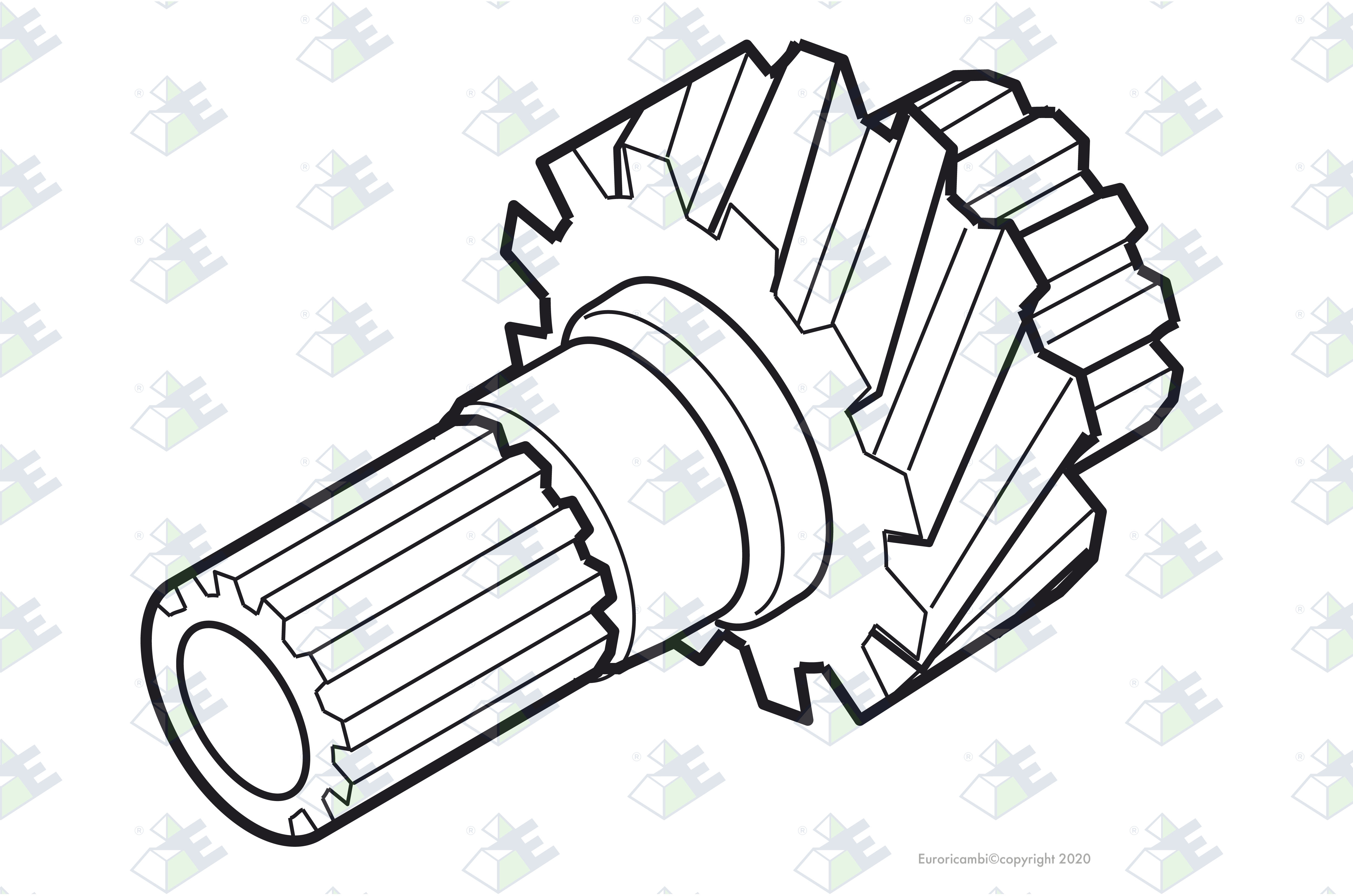 ZAHNRAD Z 24 Passend zu MERITOR 3892P2044