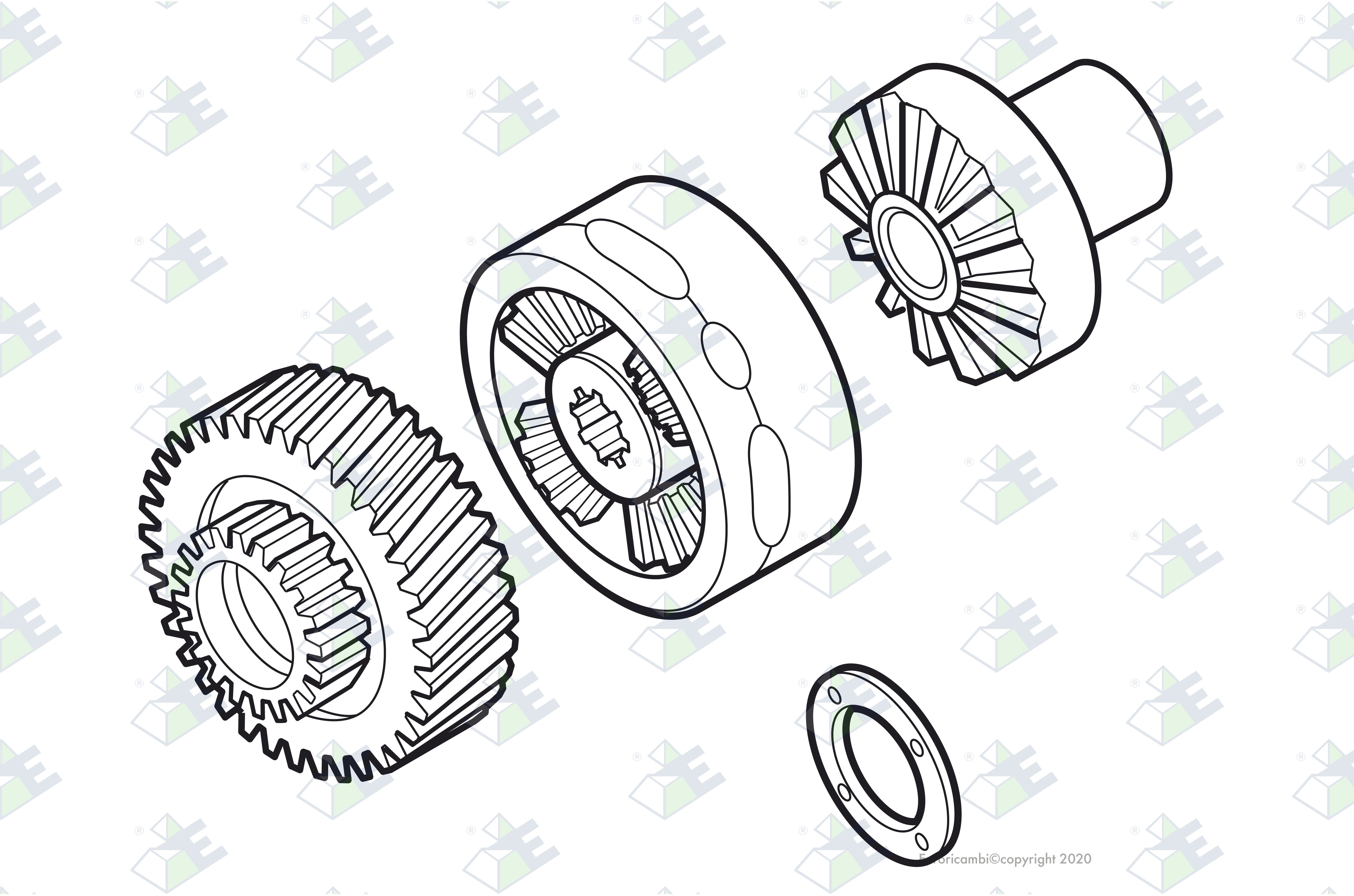 REPARATUR-SATZ DIFFER. Passend zu MERITOR MPS2997