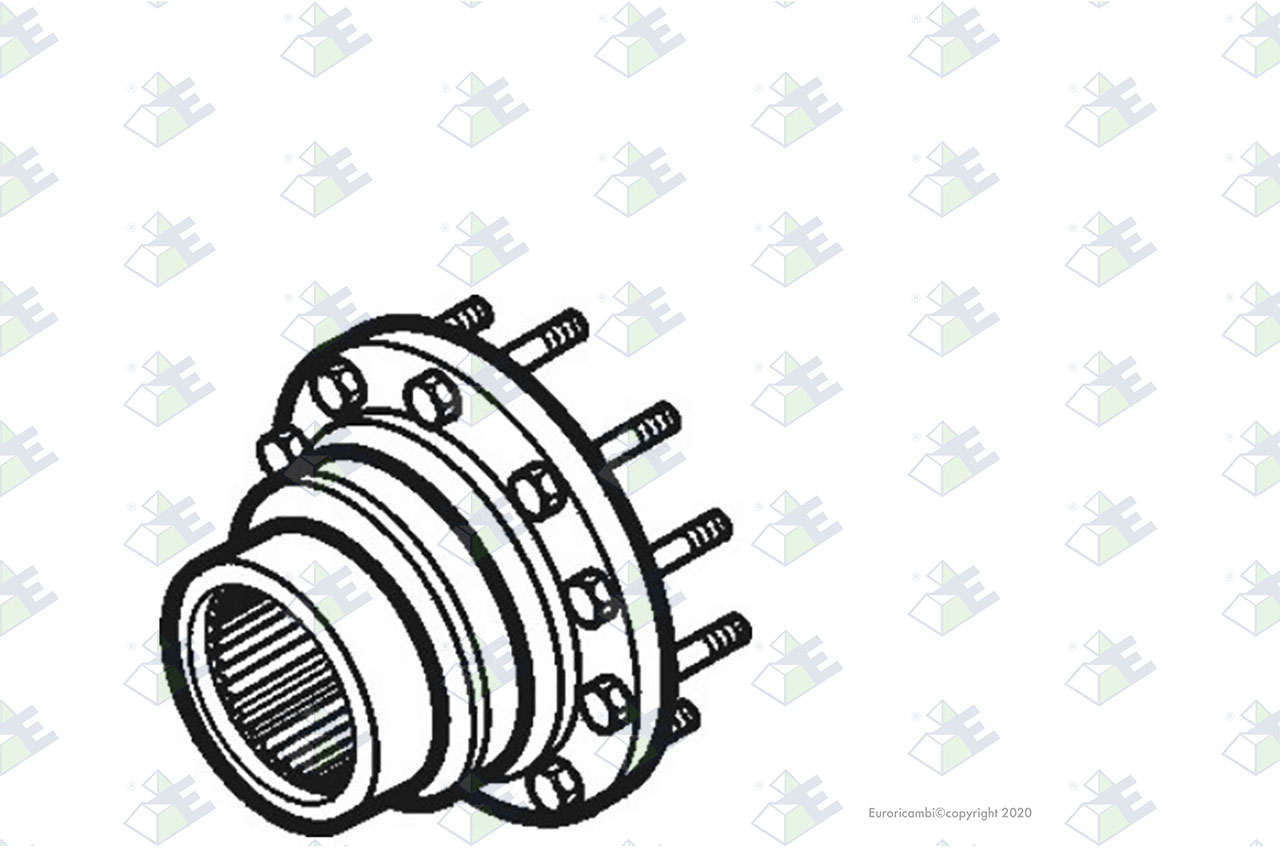 AUSLASSFLANSCH D180-10 H. Passend zu ZF TRANSMISSIONS 1269238015