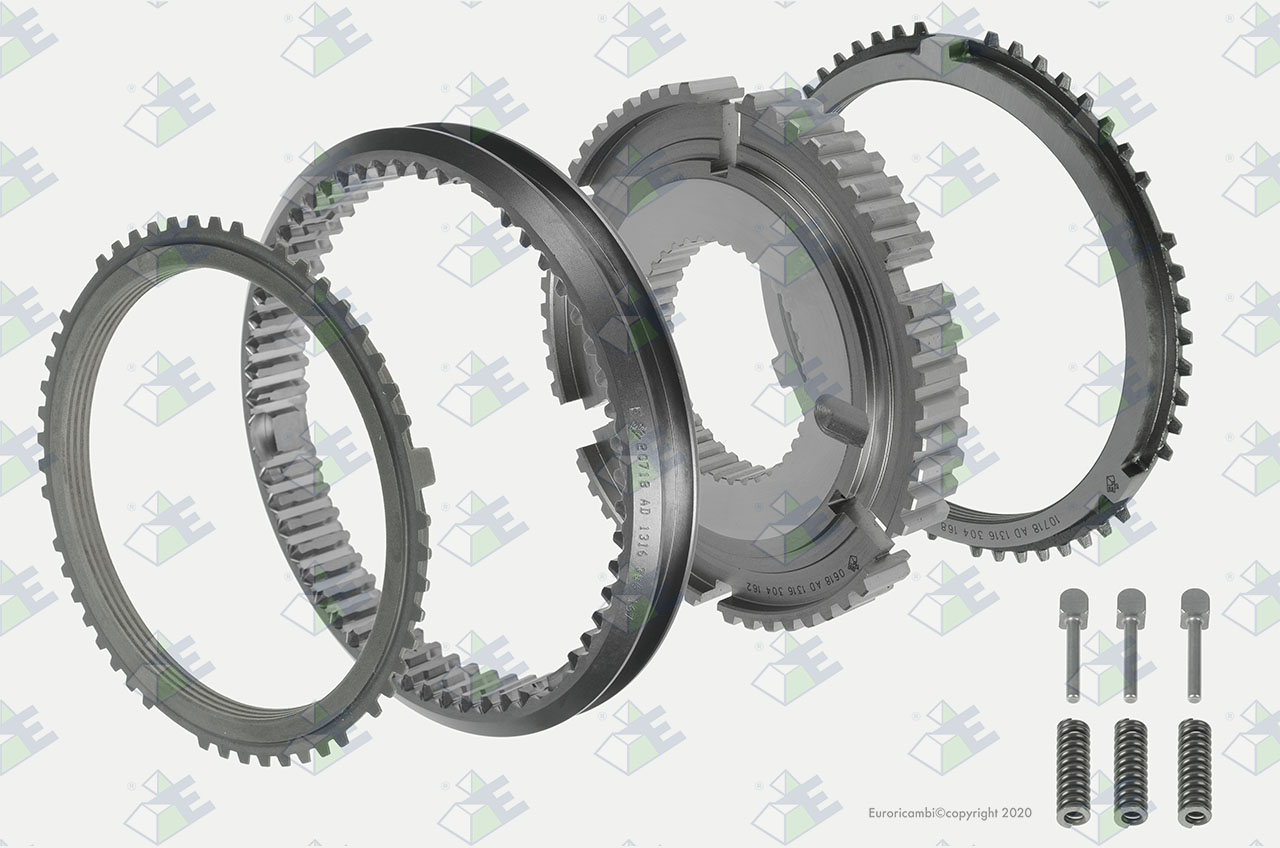 SYNCHRONISATIONSATZ 3./4. Passend zu ZF TRANSMISSIONS 1316204016