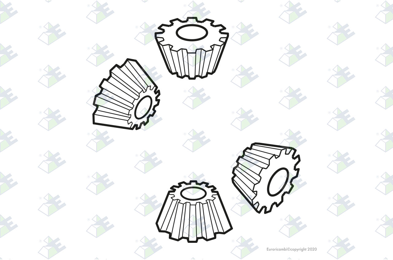 DIFF. PINION 10 T. suitable to DANA - SPICER AXLES 102500