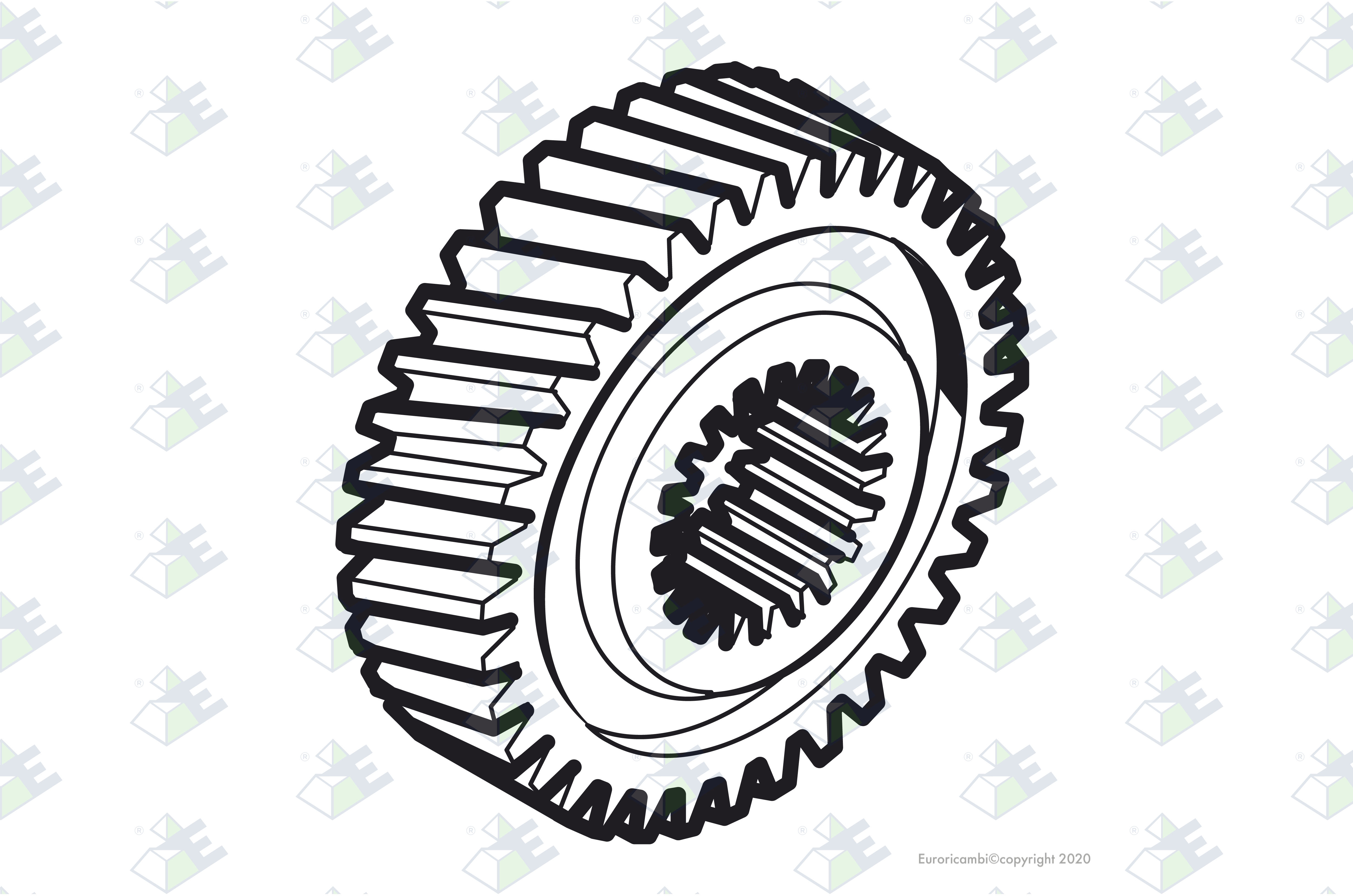 HELICAL GEAR 41T.-10 SPL. suitable to DANA - SPICER AXLES 74991