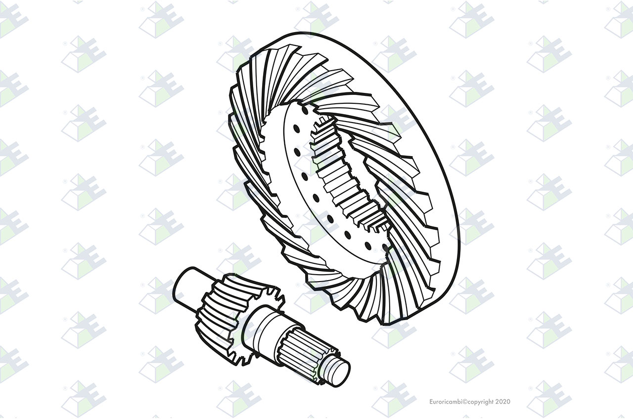 CROWN WHEEL/PINION 43:6 suitable to DANA - SPICER AXLES 98129