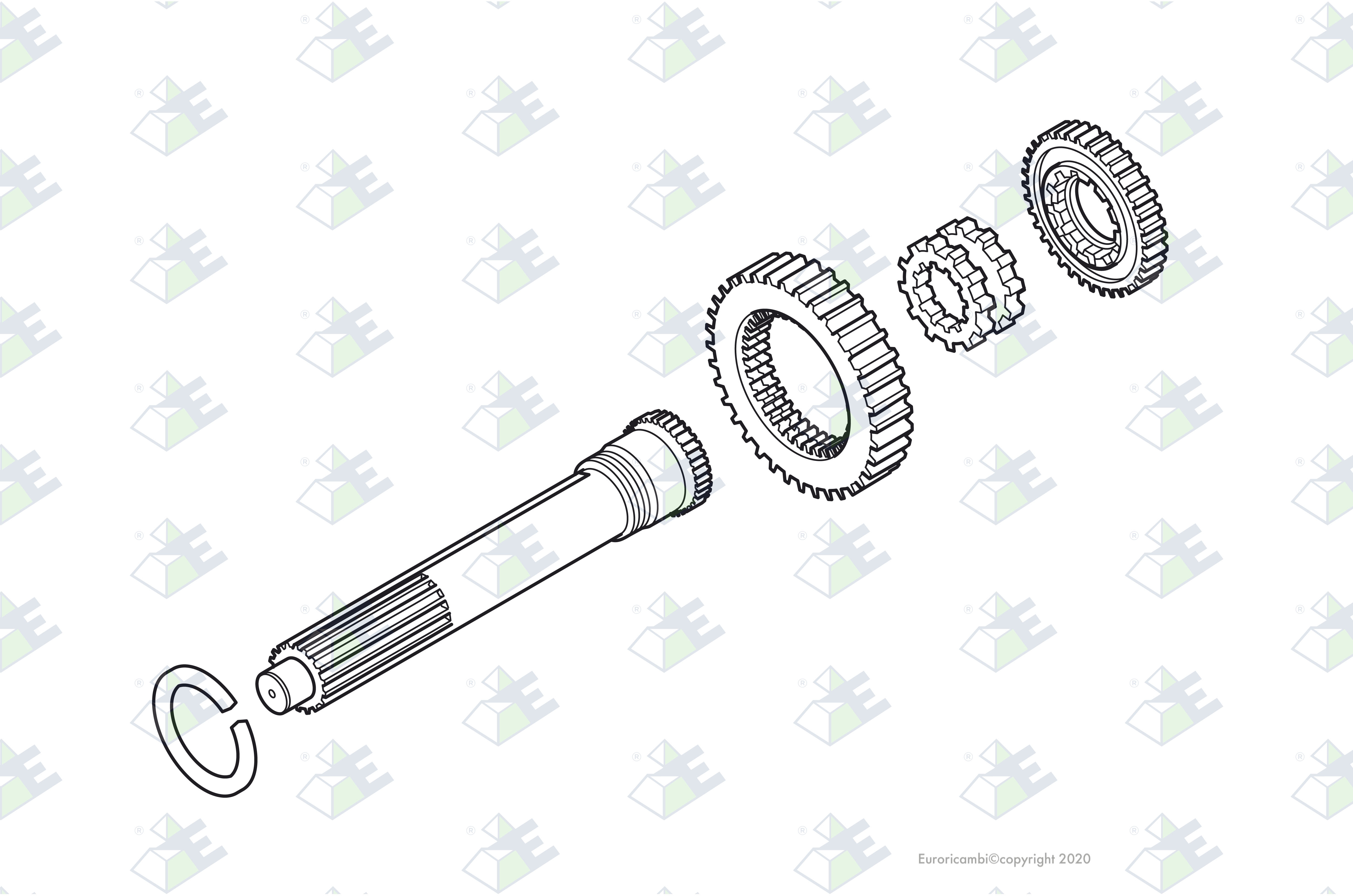 REPAIR KIT WITHOUT KEY suitable to EATON - FULLER K3420