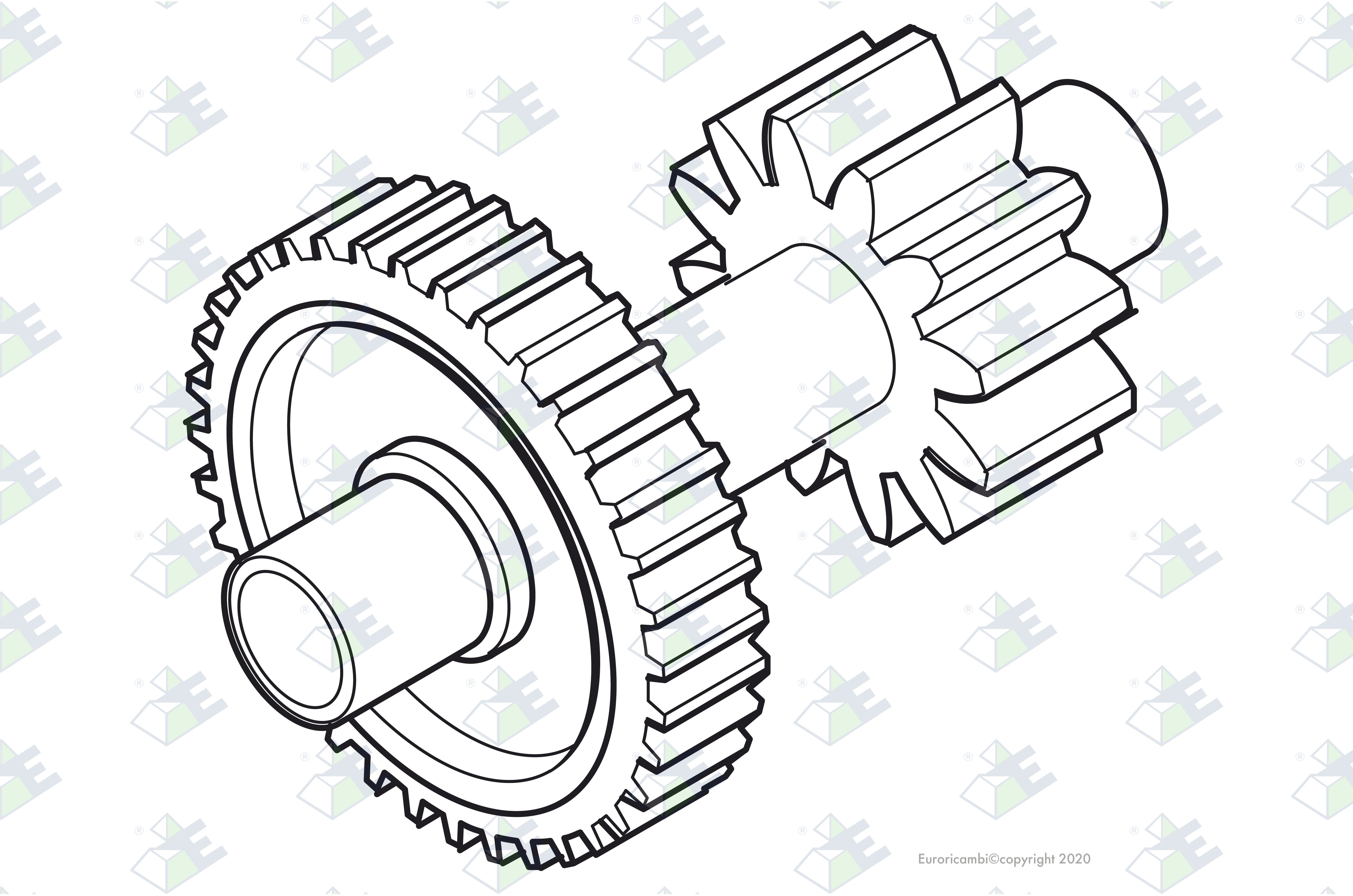 AUX.COUNTERSHAFT ASSY suitable to EATON - FULLER A4521