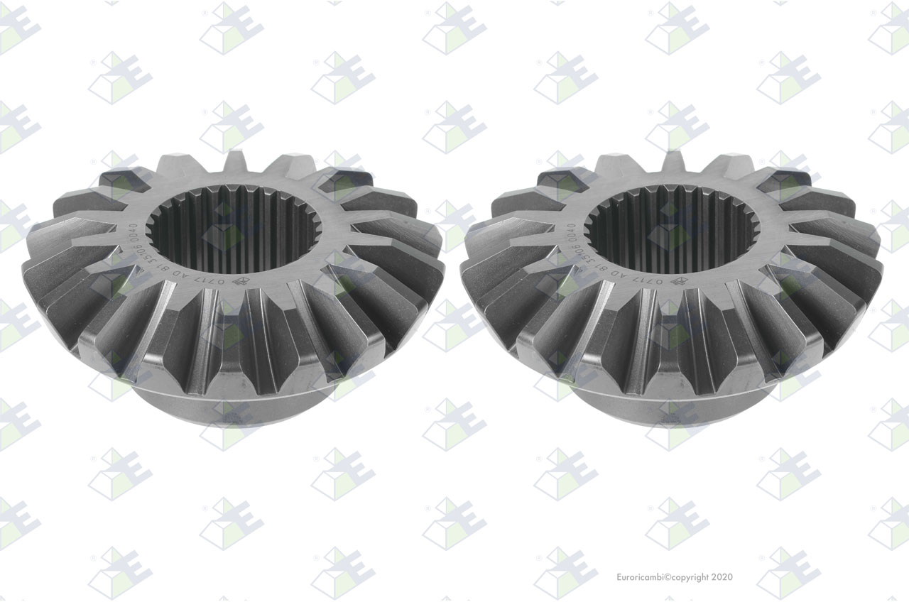 SIDE GEAR 18 T-28 SPLINE suitable to MAN 81351060040