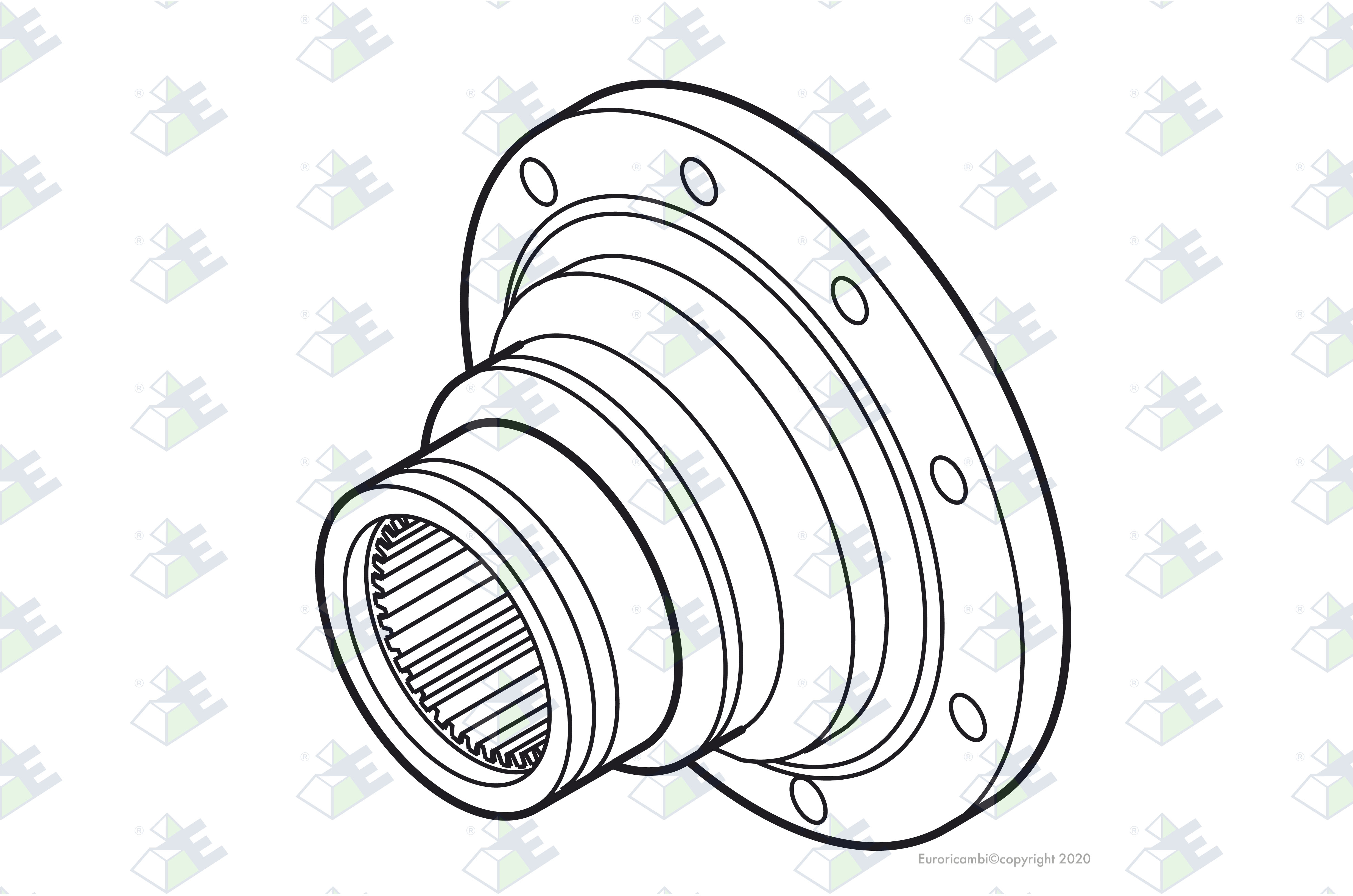 OUTPUT FLANGE D.120 suitable to MERCEDES-BENZ 3142620145