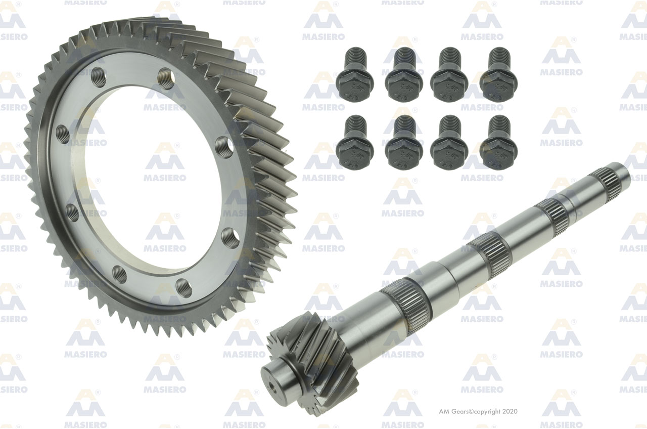 PINION/GEAR SET KIT 61:18 suitable to VOLKSWAGEN 62174