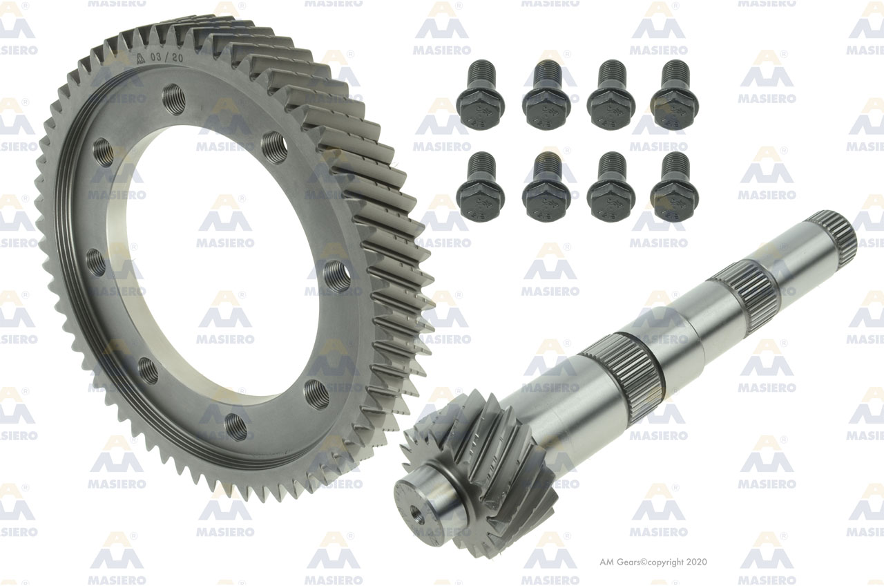 PINION/GEAR SET KIT 62:17 suitable to VOLKSWAGEN 62176