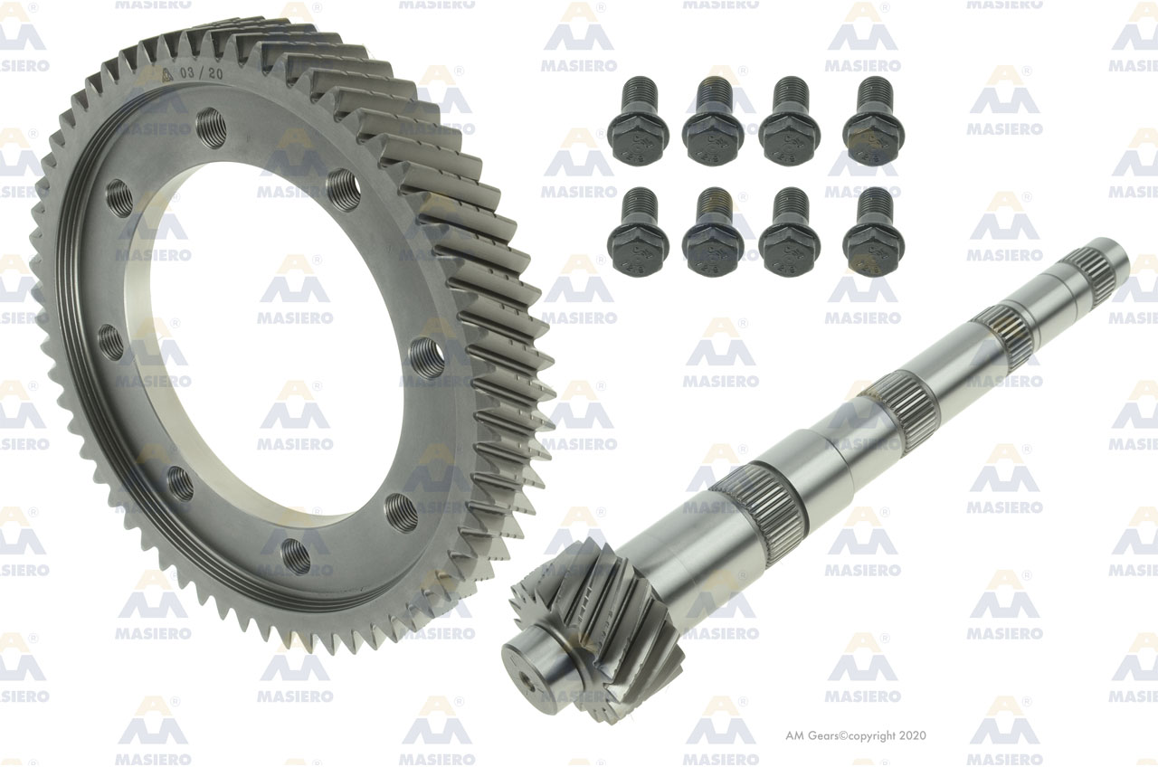 PINION/GEAR SET KIT 62:17 suitable to VOLKSWAGEN 62179