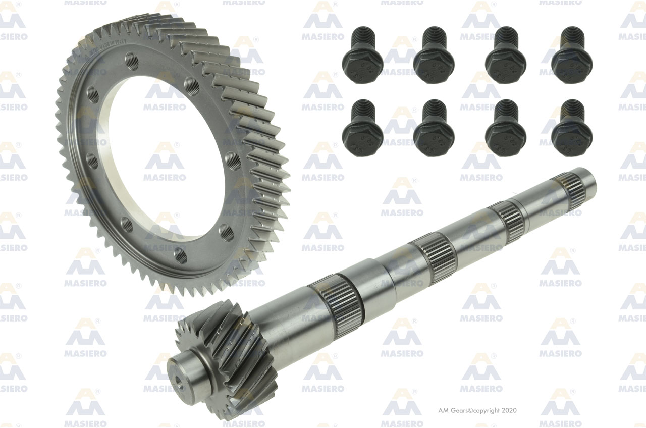 PINION/GEAR SET KIT 60:19 suitable to VOLKSWAGEN 62987