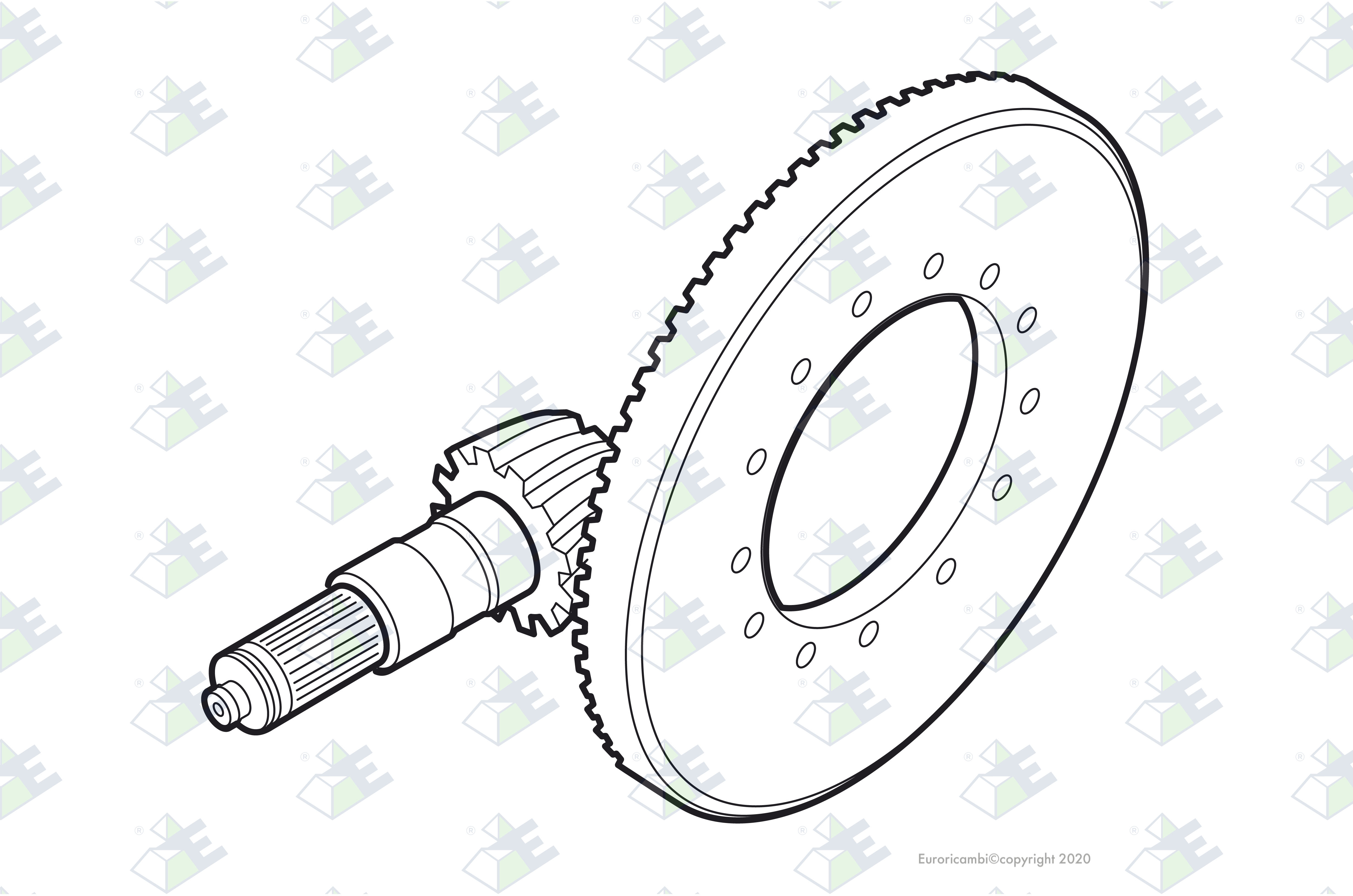 CROWN WHEEL/PINION 35:10 suitable to S C A N I A 370186