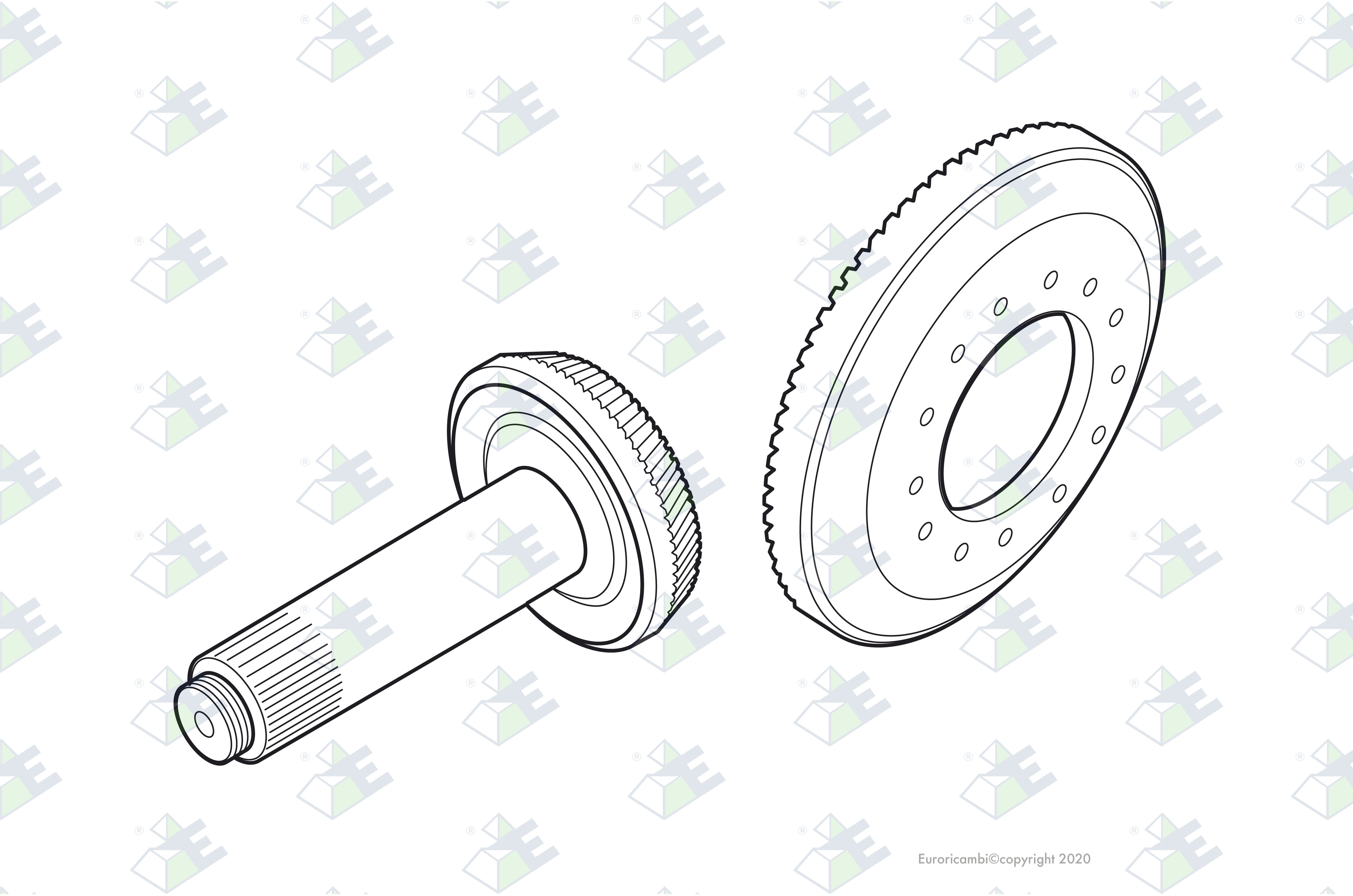 CROWN WHEEL/PINION 28:19 suitable to S C A N I A 375341