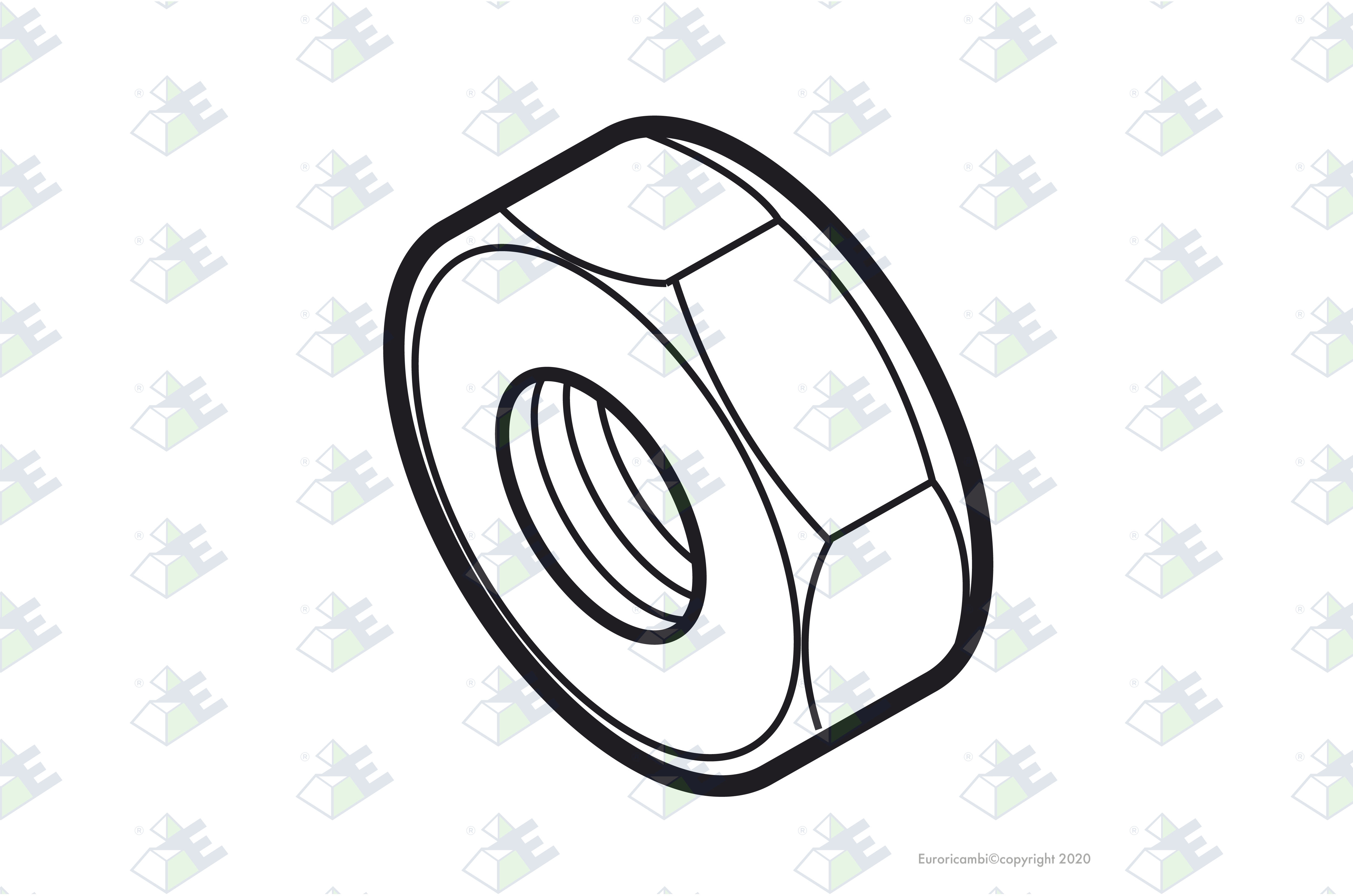 NUT 1"3/4-12 UN suitable to MERITOR 1227D940