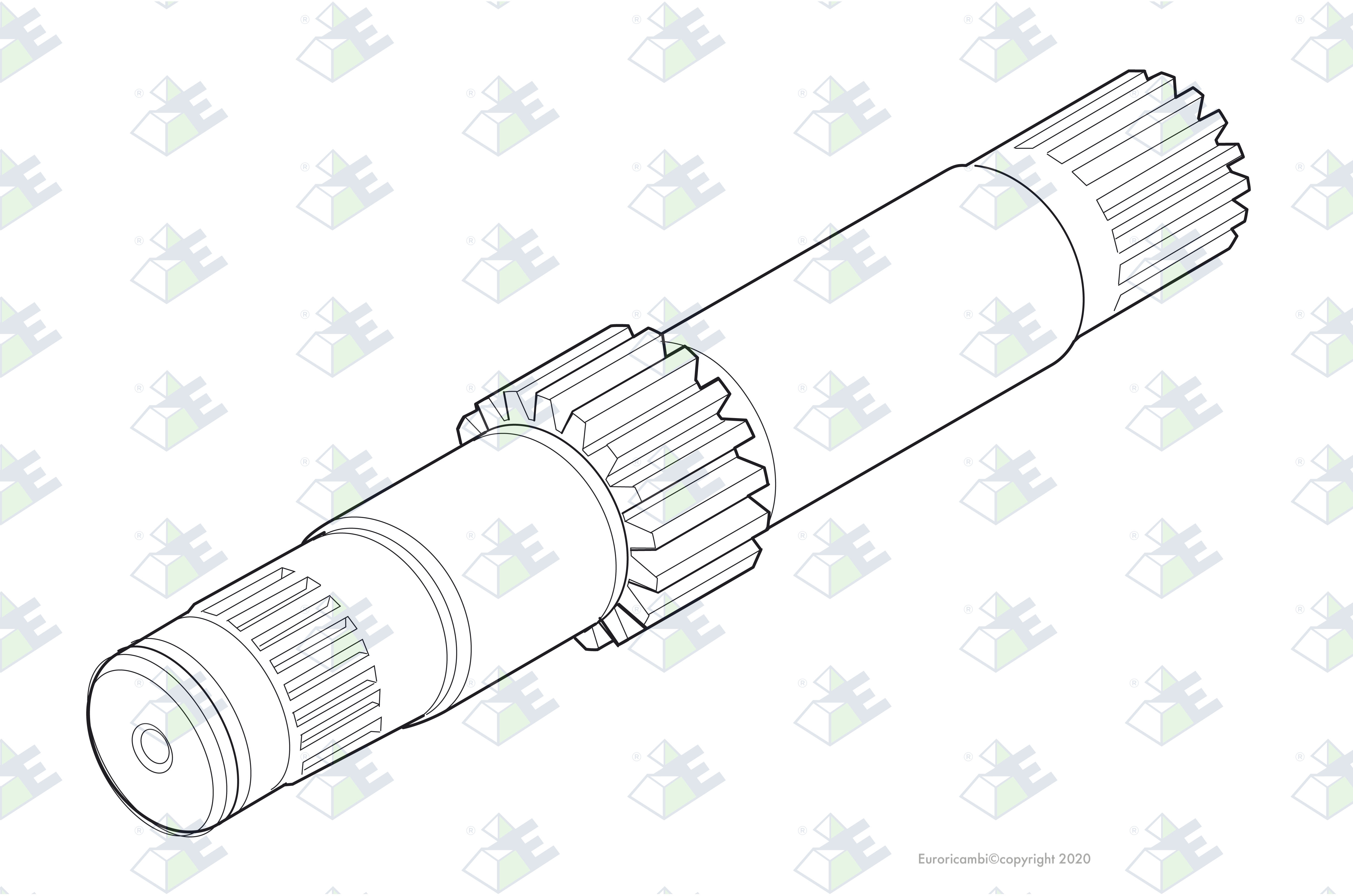 REVERSE SHAFT 16/19/16 T. suitable to VOLVO 382232