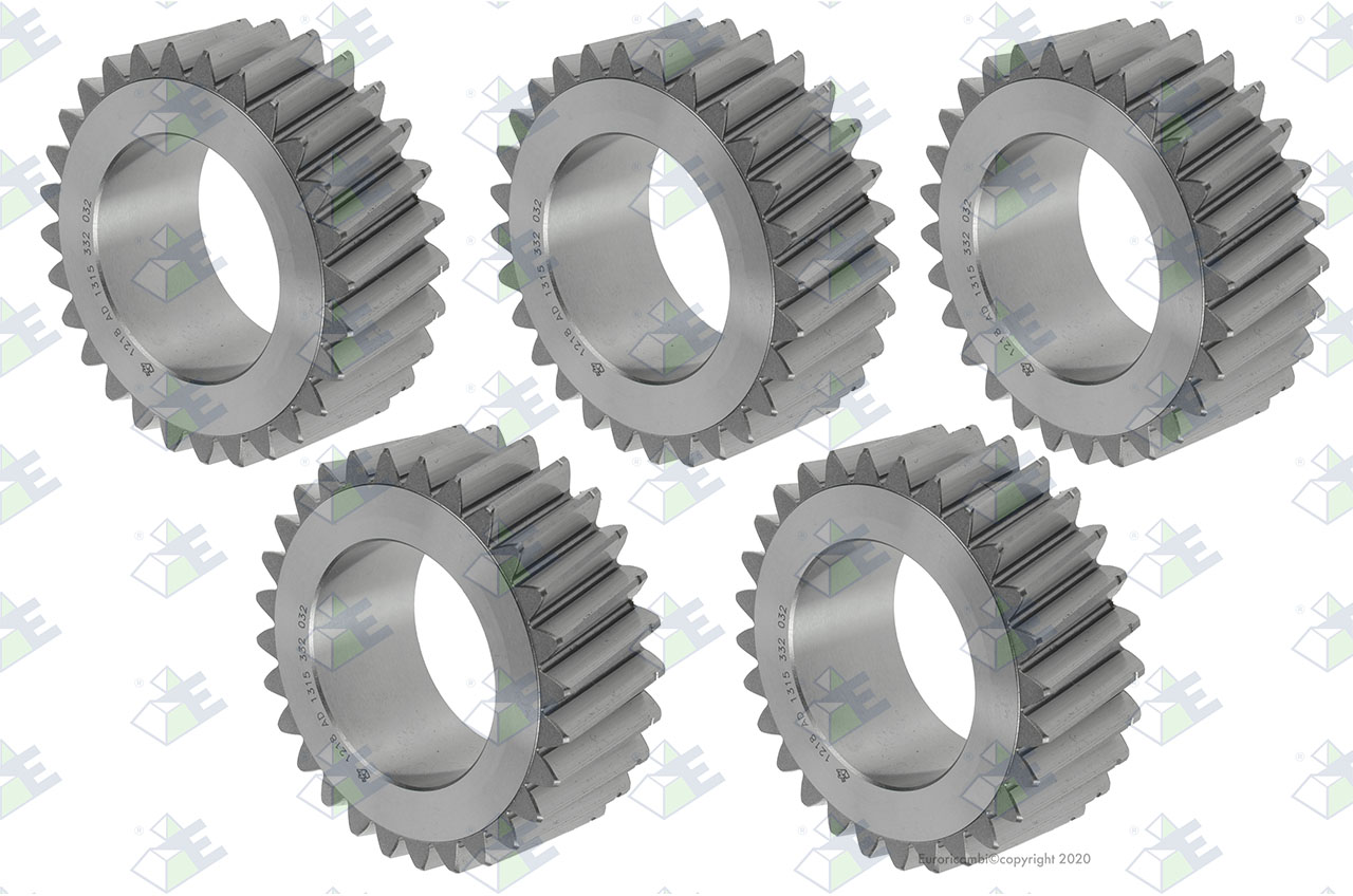 GEAR SET 28 T. (5 PCS) suitable to ZF TRANSMISSIONS 1315232010