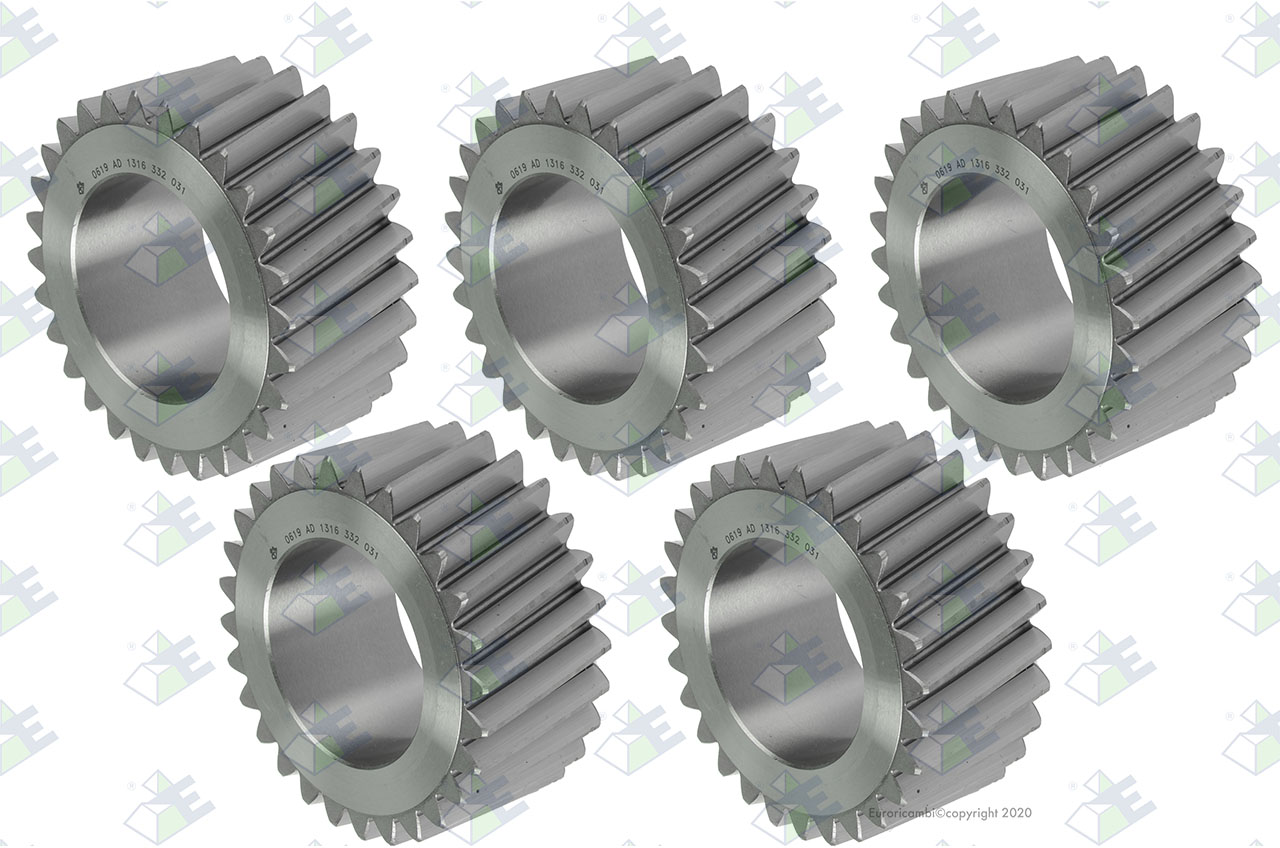 GEAR SET 28 T. (5 PCS) suitable to ZF TRANSMISSIONS 1316232011