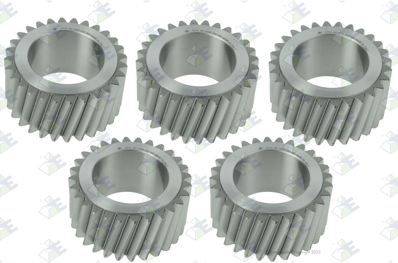 GEAR SET 28 T. (5 PCS) suitable to ZF TRANSMISSIONS 1358232016